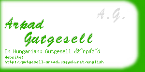arpad gutgesell business card